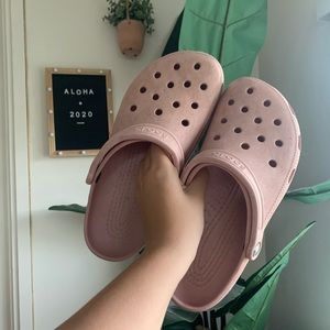 Light Pink Crocs Size 11
